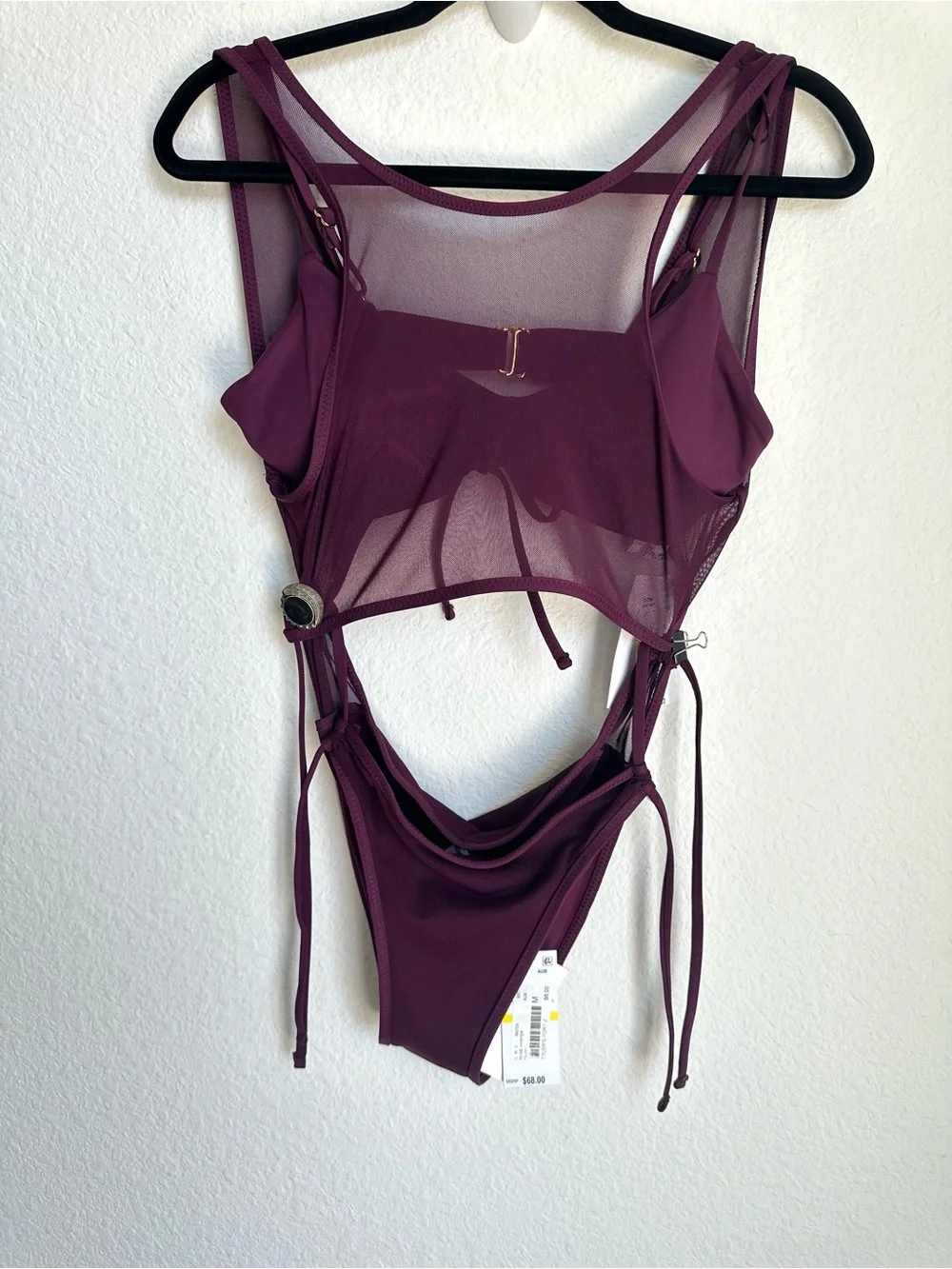 BECCA two piece Muse Layered Bralette‎ Bikini set top bottom Medium swimwear